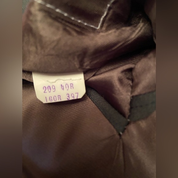 Tip Top Tailors Club International 100% wool double breasted suit jacket. Sz 40R - Picture 7 of 12